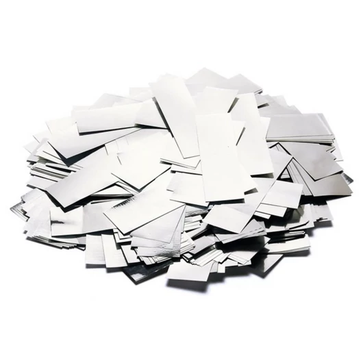 TCM FX Metallic Confetti rectangular 55x18mm, silver, 1kg