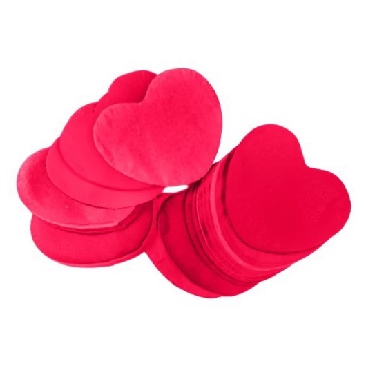 TCM FX Slowfall Confetti Hearts 55x55mm, red, 1kg