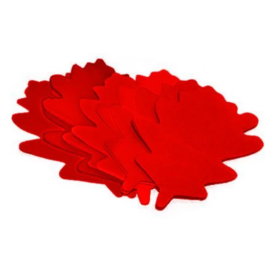 TCM FX Slowfall Confetti Oak Leaves 120x120mm, red, 1kg