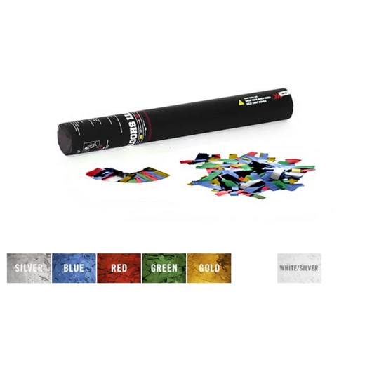 TCM FX Handheld Confetti Cannon 50cm, multicolor metallic