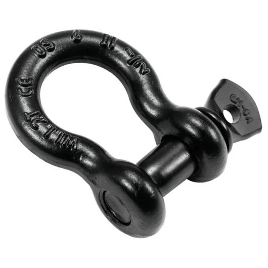 SAFETEX Shackle 13mm black with Screwbolt