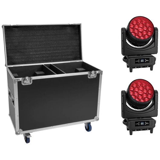 EUROLITE Set 2x LED IP TMH-H760 + Case with wheels