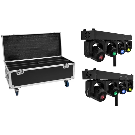 EUROLITE Set 2x LED TMH Bar S120 + Case with wheels