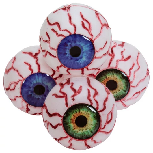 EUROPALMS Halloween Eyeballs, 5cm Ø, 4x