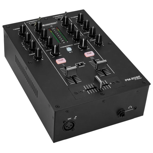 OMNITRONIC PM-202F 2-Channel DJ Mixer with Filter and Bluetooth