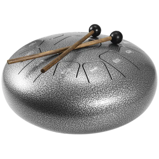 DIMAVERY TD-12 Steel Tongue Drum, silver