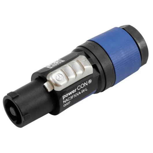 NEUTRIK PowerCon Cable Plug bu/bk NAC3FXXA-W-L
