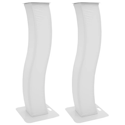 EUROLITE 2x Stage Stand 150cm curved incl. Cover and Bag, white