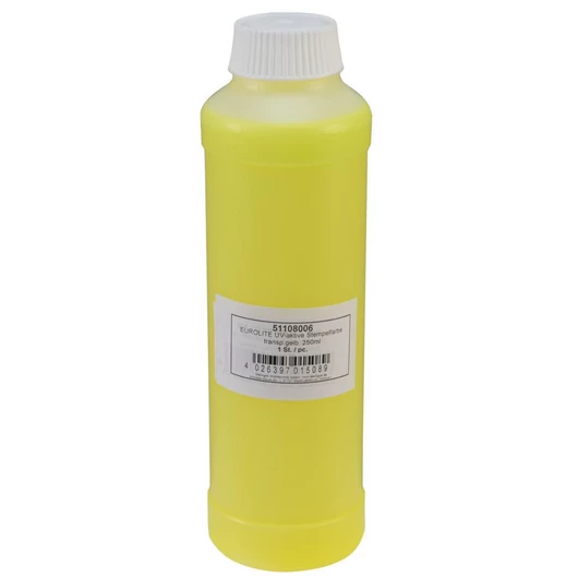 EUROLITE UV-active Stamp Ink, transparent yellow, 250ml