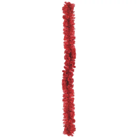EUROPALMS Noble pine garland, red, 270cm