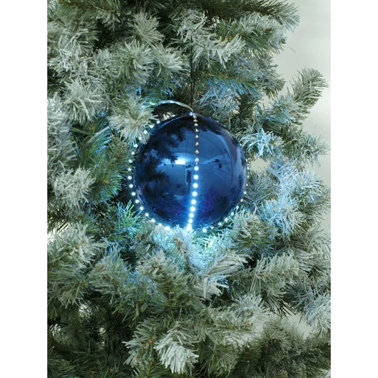 EUROPALMS LED Snowball 8cm, dark blue 5x