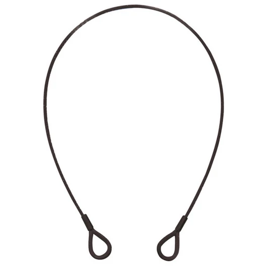 EUROLITE Steel Rope (SC) 600x3mm black with thimbles