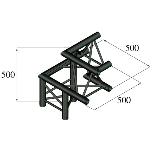 ALUTRUSS TRILOCK S-PAL-32 3-Way Corner /\ left