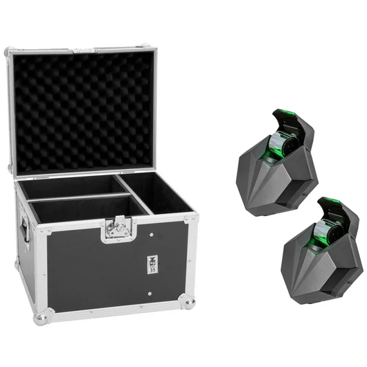 EUROLITE Set 2x LED CAT-80 Beam Effect + Flightcase
