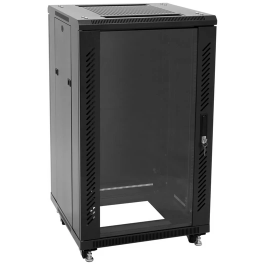 ROADINGER SSC-16 Steel Cabinet with Glass Door 16U
