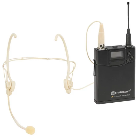 RELACART UT-222 Bodypack 522-554 MHz with HM-600S Headset