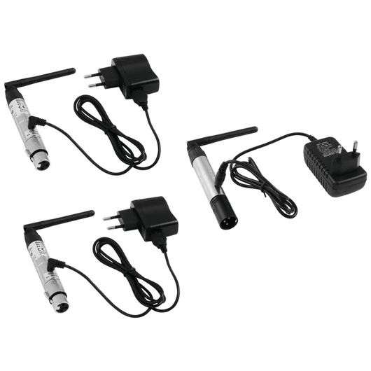 EUROLITE Set QuickDMX 1x transmitter + 2x receiver