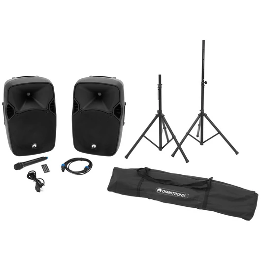 OMNITRONIC Set XFM-212AP + Speaker stand MOVE MK2