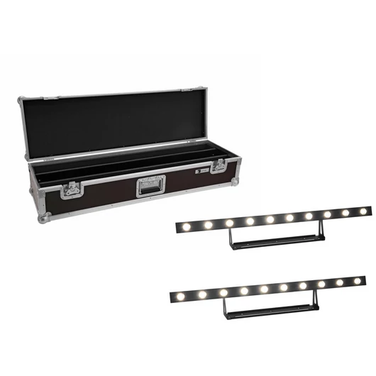 EUROLITE Set 2x LED STP-10 Sunbar 3200K 10x5W Light Bar + Case