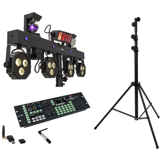 EUROLITE Set LED KLS Scan Next FX Compact Light Set + Controller + Steel Stand