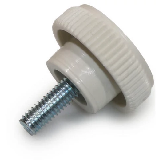  Feststellschraube M8x14 Rändelgriff weiß