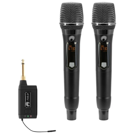 OMNITRONIC Set FAS TWO + 2x Dyn. Wireless Microphone 660-690MHz