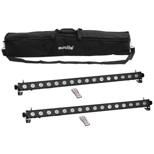 EUROLITE Set 2x LED PIX-16 QCL Bar + Soft Bag