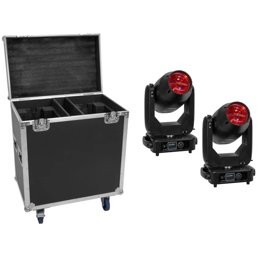 EUROLITE Set 2x LED TMH-S400 CMY + Case with wheels