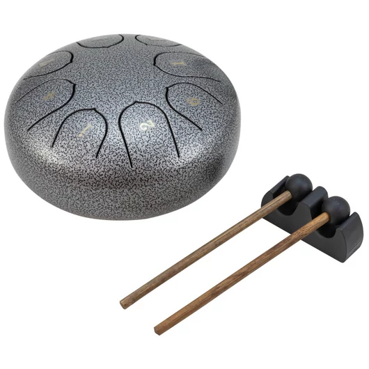 DIMAVERY TD-8  Steel Tongue Drum, silver