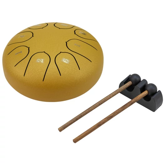 DIMAVERY TD-8  Steel Tongue Drum, gold