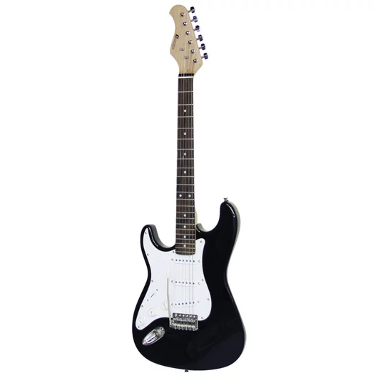 DIMAVERY ST-203 E-Guitar LH, black
