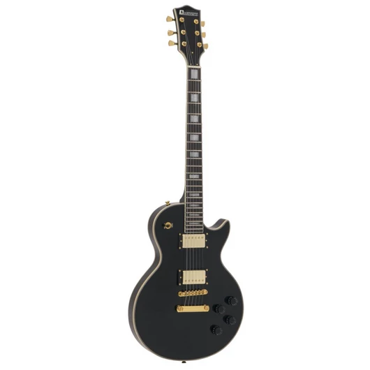 DIMAVERY LP-530 E-Guitar, black/gold