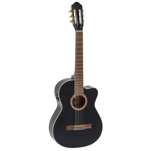 DIMAVERY CN-600E Classical guitar, schwarz
