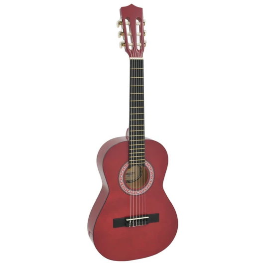 DIMAVERY AC-303 Classical Guitar 1/2, red
