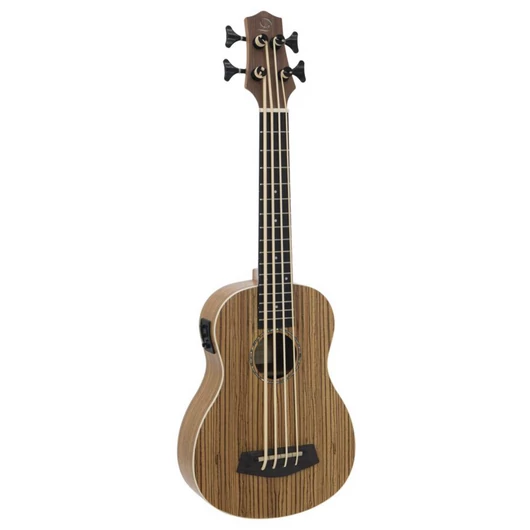 DIMAVERY UK-700 Bass Ukulele, Zebra