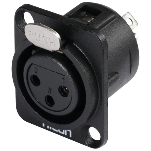 HICON XLR mounting plug 3pin HI-X3DF-G