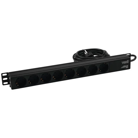 EUROLITE Distributor R19-8 1U bk 2.7m