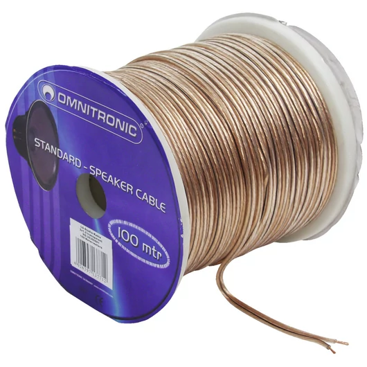 OMNITRONIC Speaker cable 2x1.5 100m clear