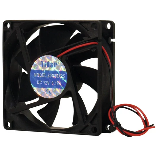 EUROLITE BF-12 Axial Fan 12V 80x80x25mm 45m³/h