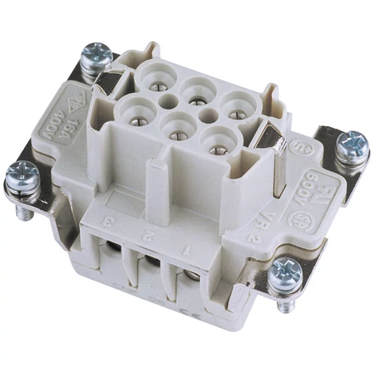 ILME Socket Insert 6-pin 16A, Screw Terminal