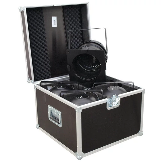 ROADINGER Flightcase 4x PAR-64 Spot short