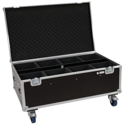 ROADINGER Flightcase 8x LED IP PAR 7x8W QCL/7x9W SCL with wheels
