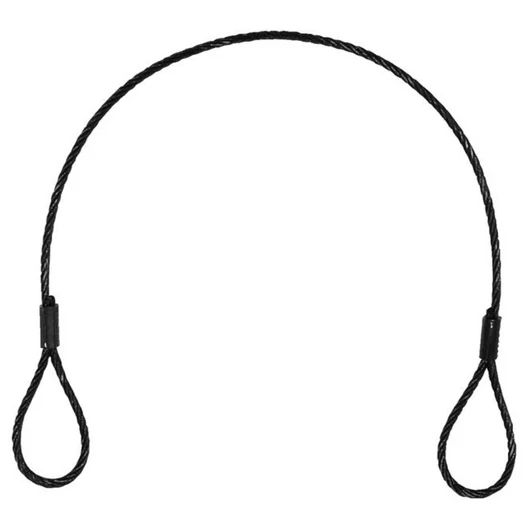 EUROLITE Steel Rope (SC) 400x3mm black without quick link