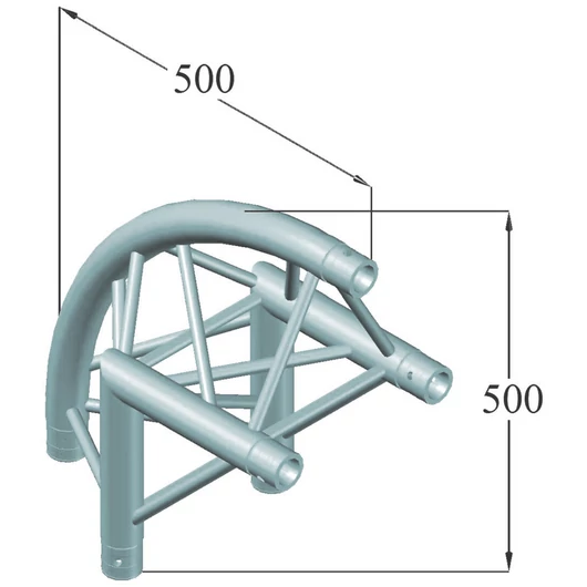 ALUTRUSS TRILOCK 6082AC-24R 2-Way Corner 90° /\