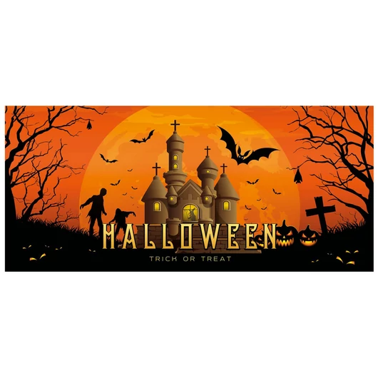 EUROPALMS Halloween Banner, Haunted House, 400x180cm