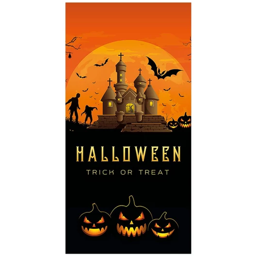 EUROPALMS Halloween Banner, Haunted House, 90x180cm
