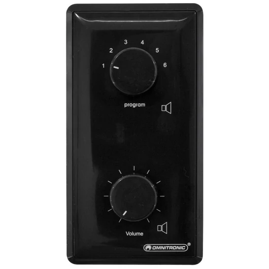 OMNITRONIC PA vol contr/prog select 20W mono bk