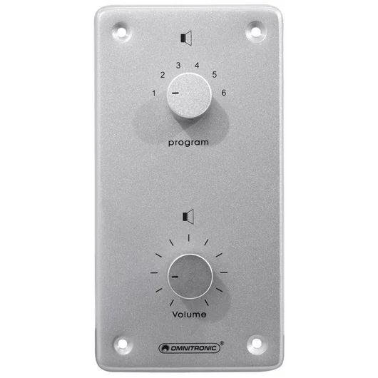 OMNITRONIC PA Vol Contr/Prog Select 10W mono sil