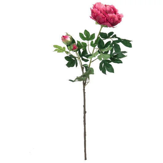 EUROPALMS Peony Branch premium, artificial plant, magenta, 100cm