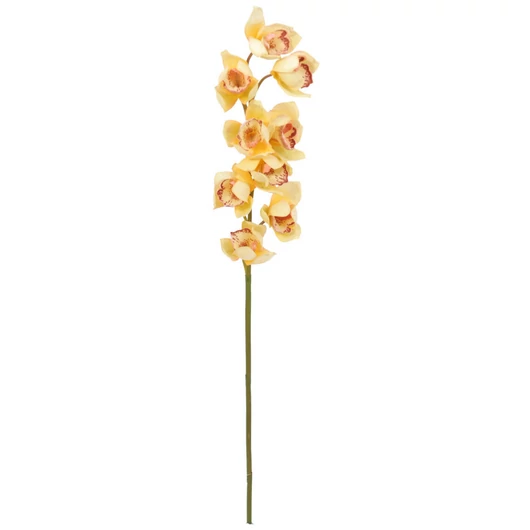 EUROPALMS Cymbidium branch, artificial, yellow, 90cm